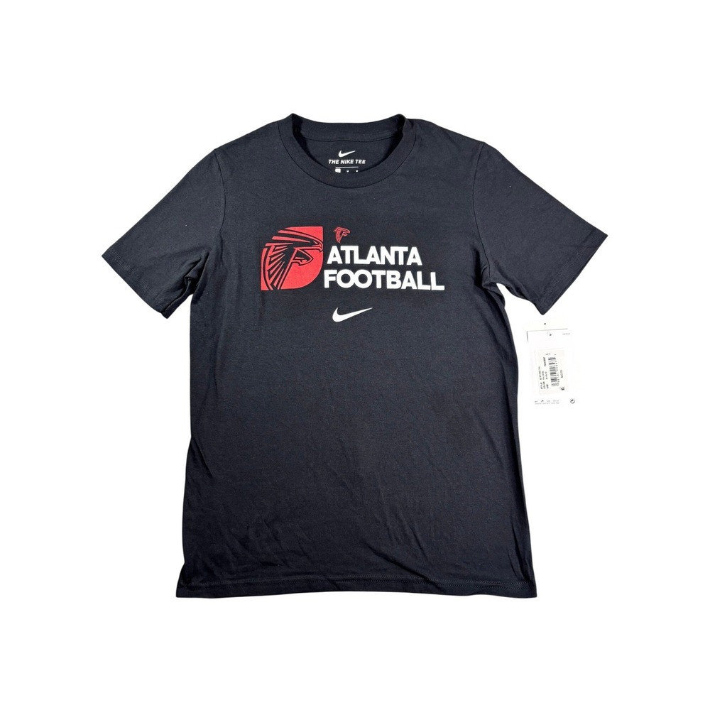 Nike Atlanta Falcons Football Kids Tee Black Rise Up NFL Size Medium 10/12 NEW